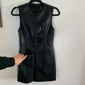 FLASH SALE! Rock n roll Mod faux leather dress